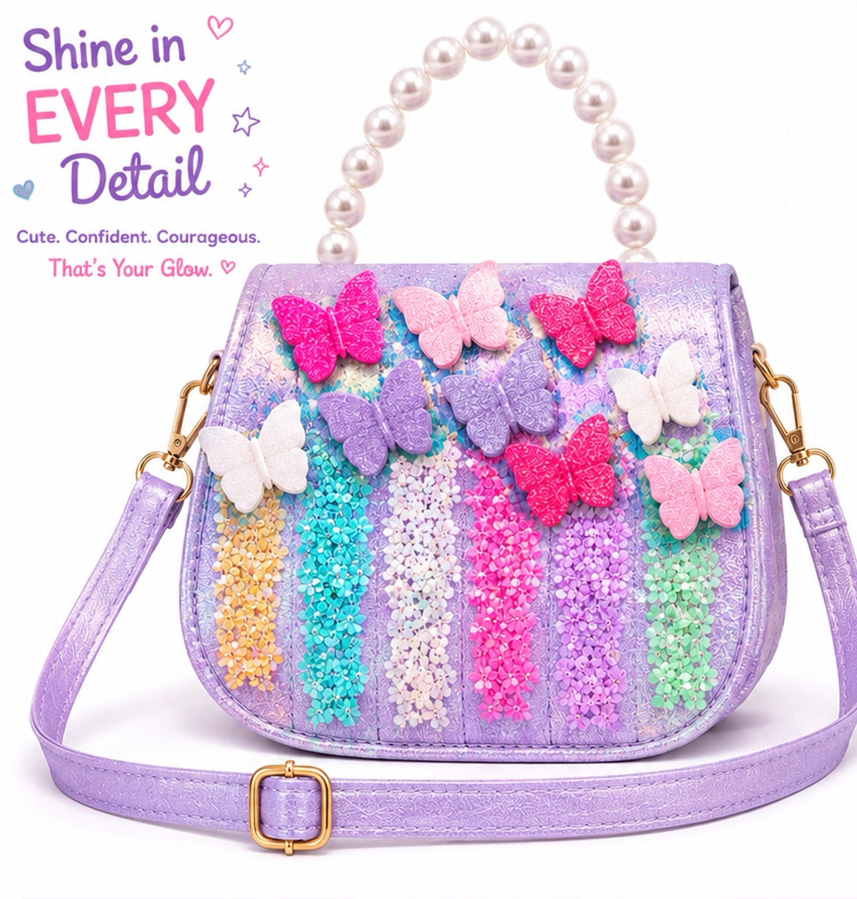 ROBO GIRLS  Butterfly  Glow Handbag