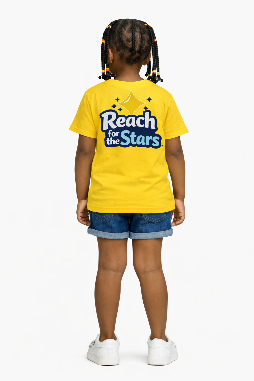 ROBO GIRLS Reach for the Stars Yellow T‑shirt South Africa

Bright yellow empowerment tee with mascot design

Girls cotton T‑shirt with motivational slogan