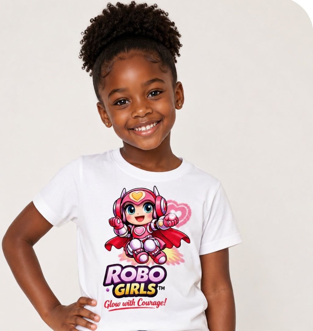 ROBO GIRLS White Empowerment T‑shirt South Africa

Cotton empowerment tee with bold slogan

Inclusive girls fashion white T‑shirt – ROBO GIRLS brand