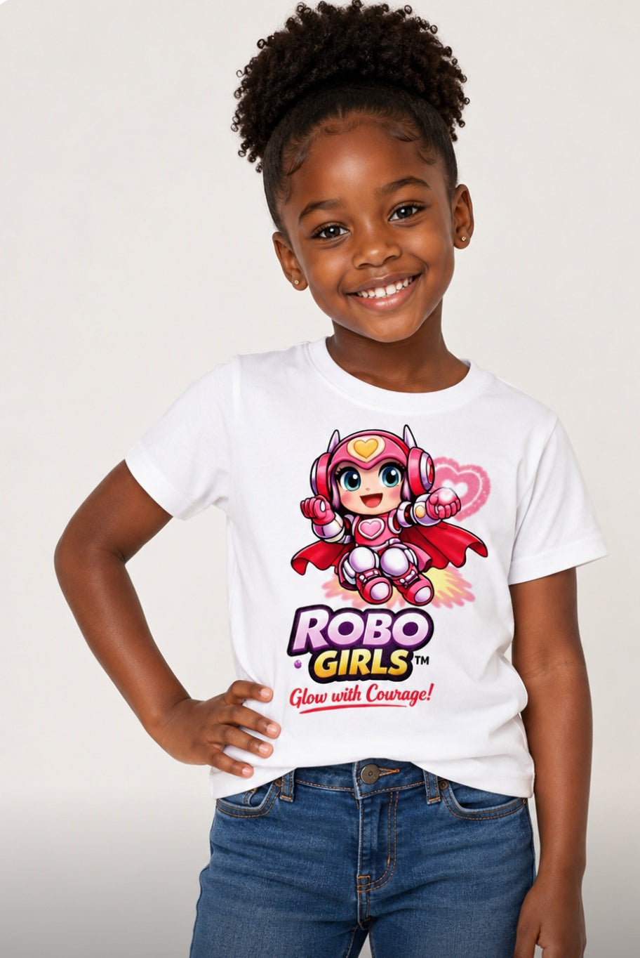 ROBO GIRLS White Empowerment T‑shirt South Africa

Cotton empowerment tee with bold slogan

Inclusive girls fashion white T‑shirt – ROBO GIRLS brand